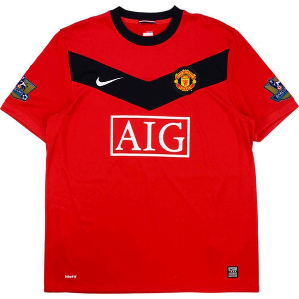 Tailandia Camiseta Manchester United Primera Equipación Retro 2009 2010 Rojo